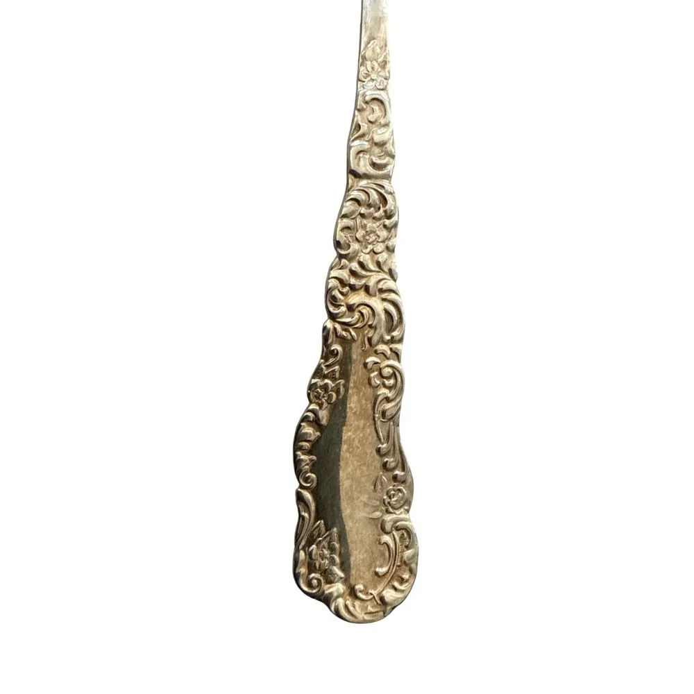 Antique Wm Rogers & Sons Silverplate Shell Spoon Victorian Ornate Sugar Spoon‎